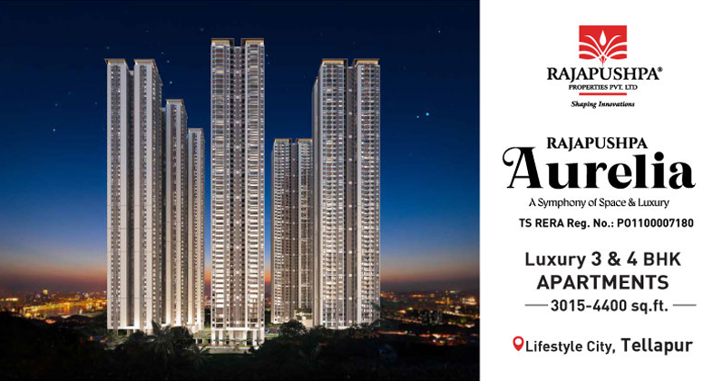 Rajapushpa Aurelia - Luxury 3 & 4 BHK Apartments in Tellapur