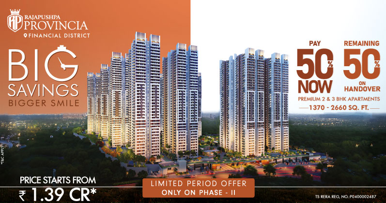 Rajapushpa Provincia 2 & 3 BHK Apartments, Tellapur