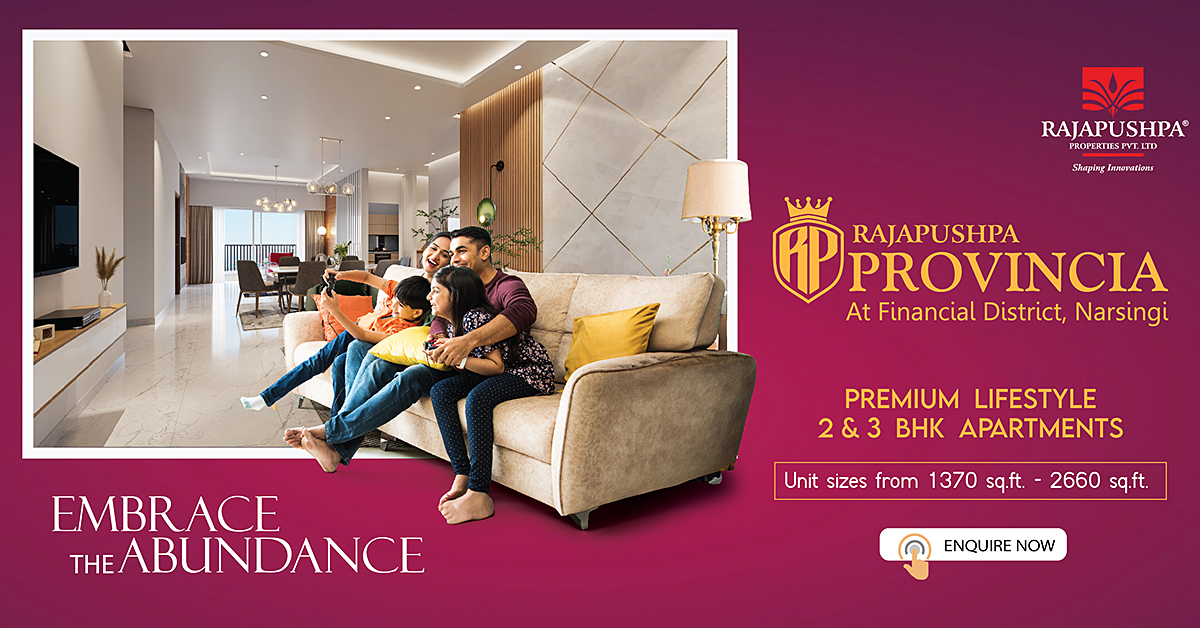 rajapushpa imperia - Premium Lifestyle 2 & 3 BHK Apartments, Tellapur